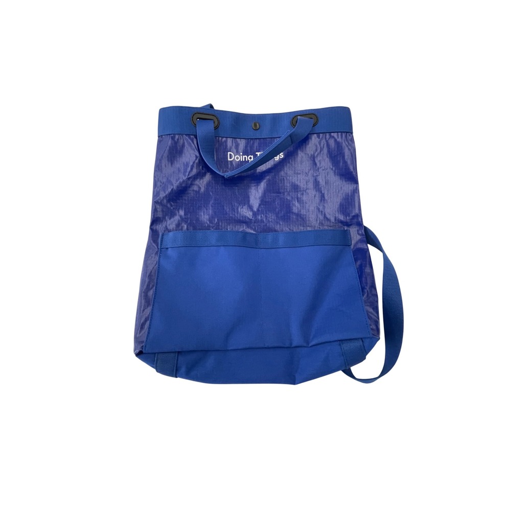 Outdoor Voices Doing Things Backpack Tote Royal Blue Water Resistant Bag I02